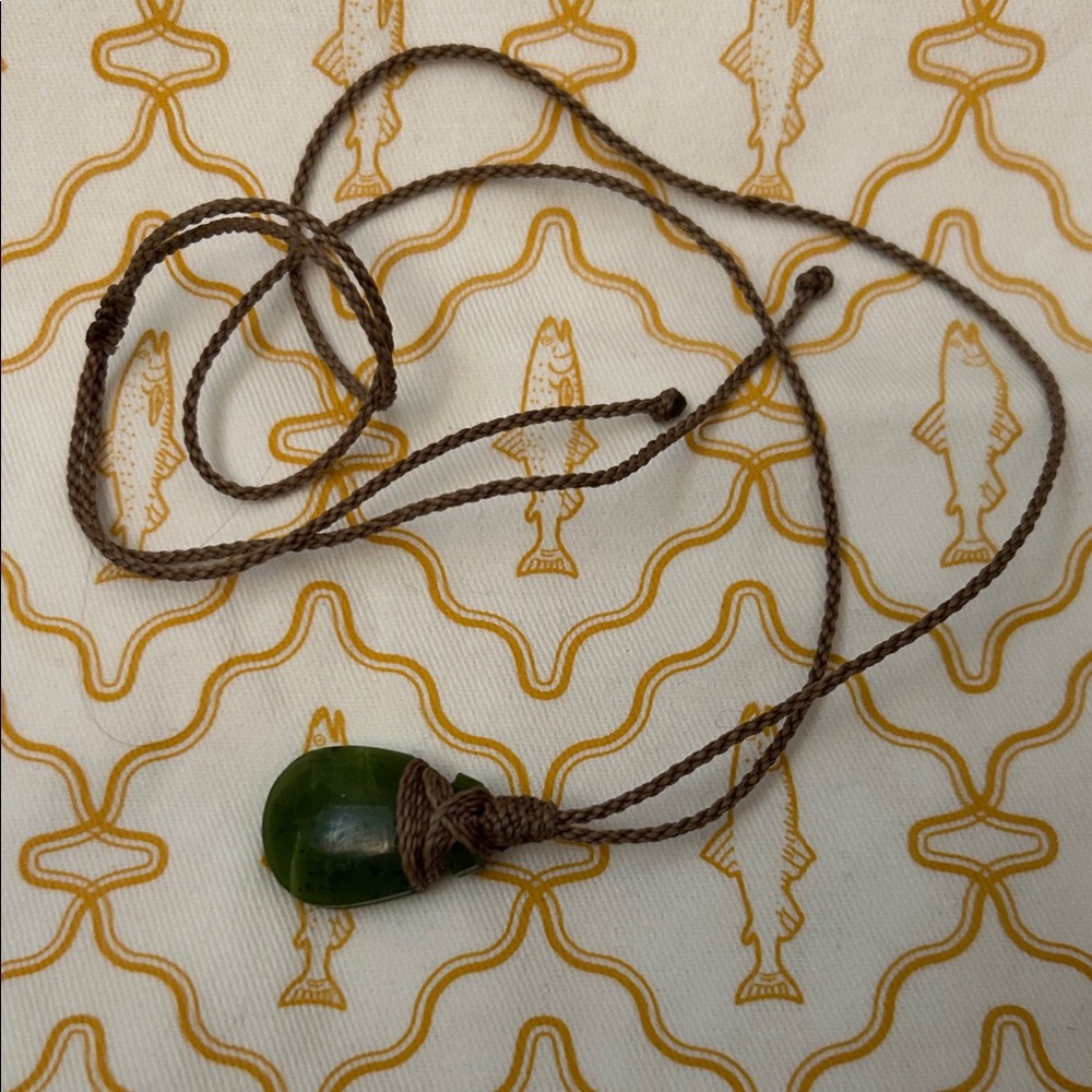 Handmade Green Sea Glass Pendant Necklace - Unbranded